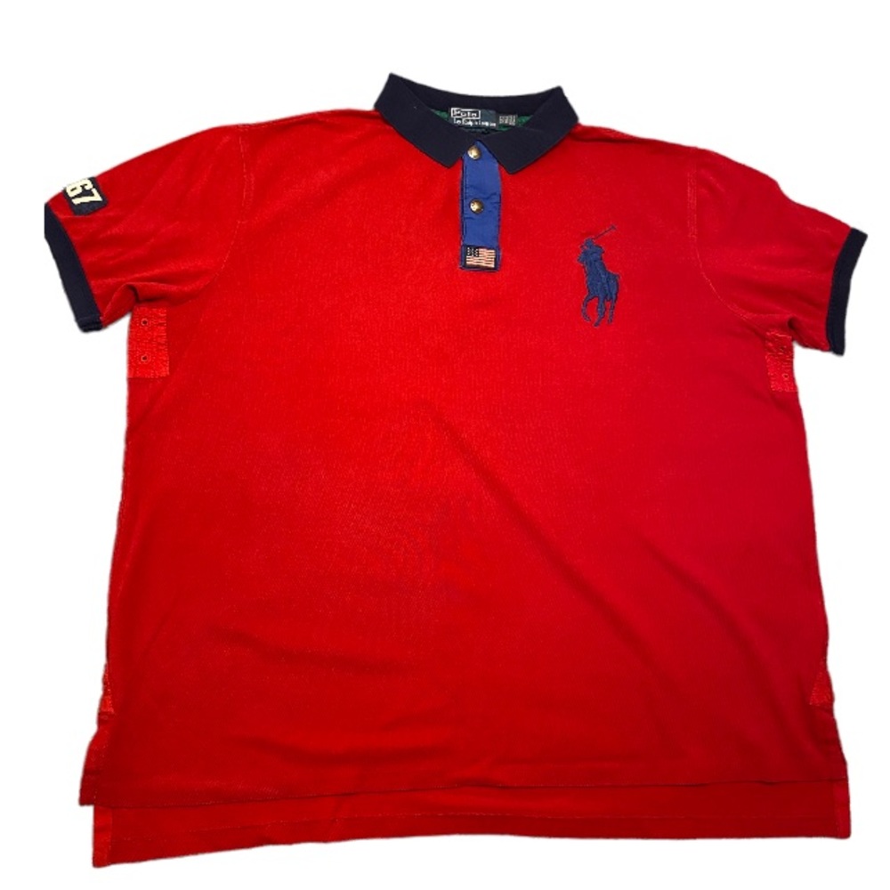 Polo by Ralph Lauren, Red Polo Zip Up, XXL, NWOT, Throwback, Unfaded, NWOT, $250